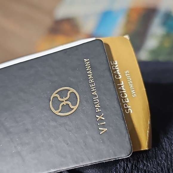 ViX Paula Hermanny Button Swim Bottoms Black Imani Size Medium NWT - Picture 3 of 7